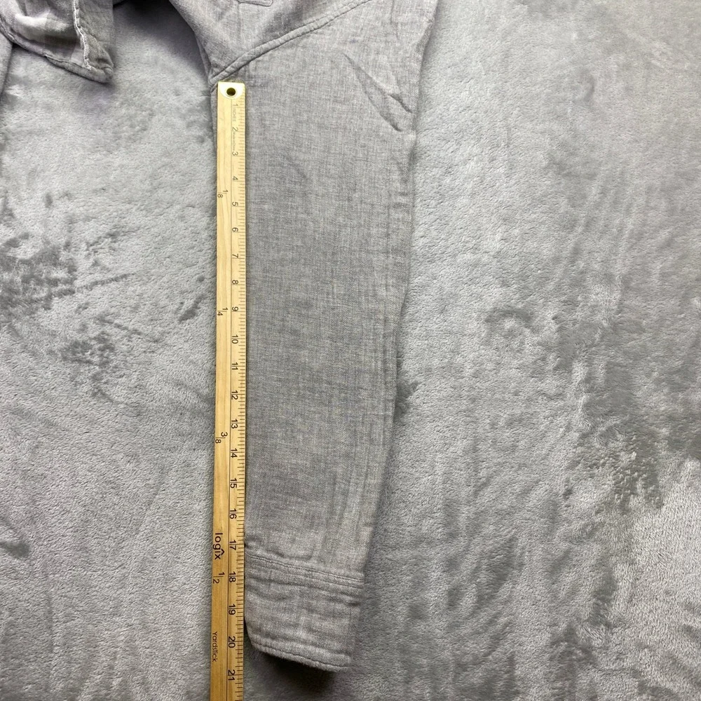 J Crew Slim Fit Button Down Shirt Gray Cotton Long Sleeve Mens XL Preppy‎ Retro